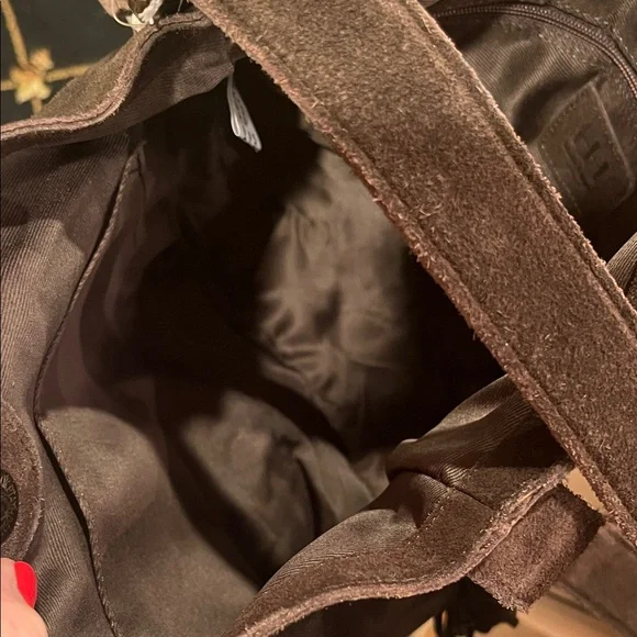 Haute Hippie Dark Brown Suede Fringe Shoulder Bag - Picture 10 of 17